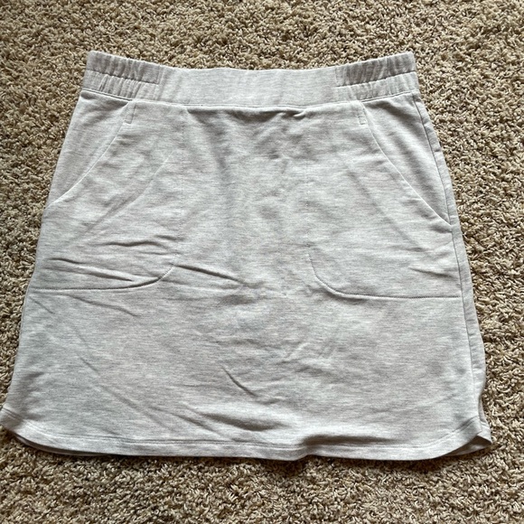 ZYIA Active Gray Heathered Effortless Pocket Skirt | NWOT - Picture 2 of 7